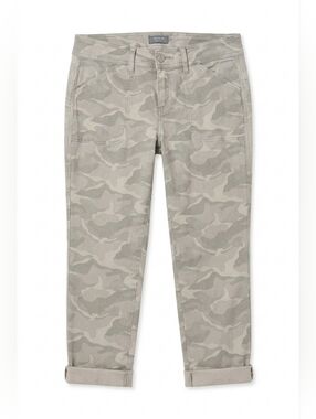 PLUS - ​TORRID Tan/Grey Camo Stretch Twill Utility Capri Pants
